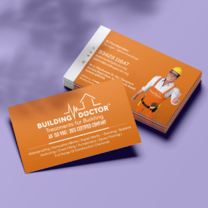 Glossy visiting cards