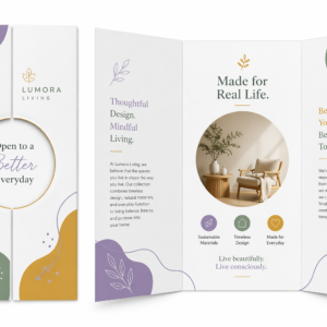 tri fold brochure (letter fold): brochures