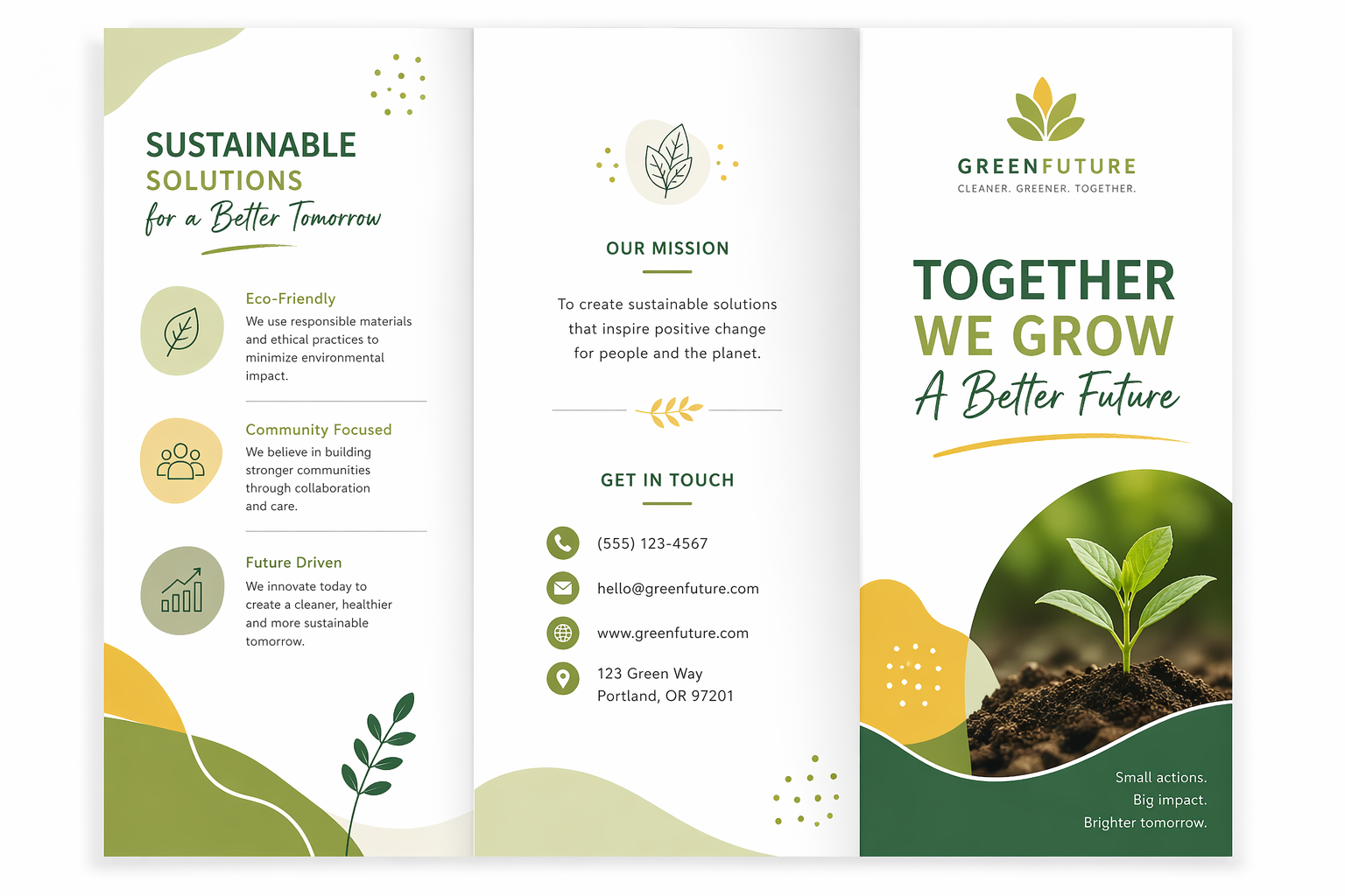 double parallel fold brochure