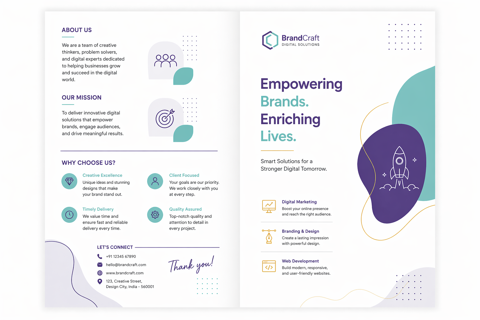 double parallel fold brochure