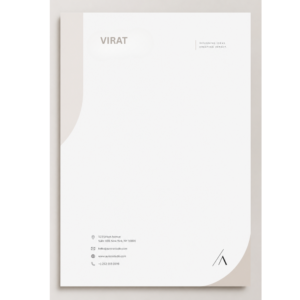 Minimalist/Clean Letterhead (Simple, modern, focusing on typography)